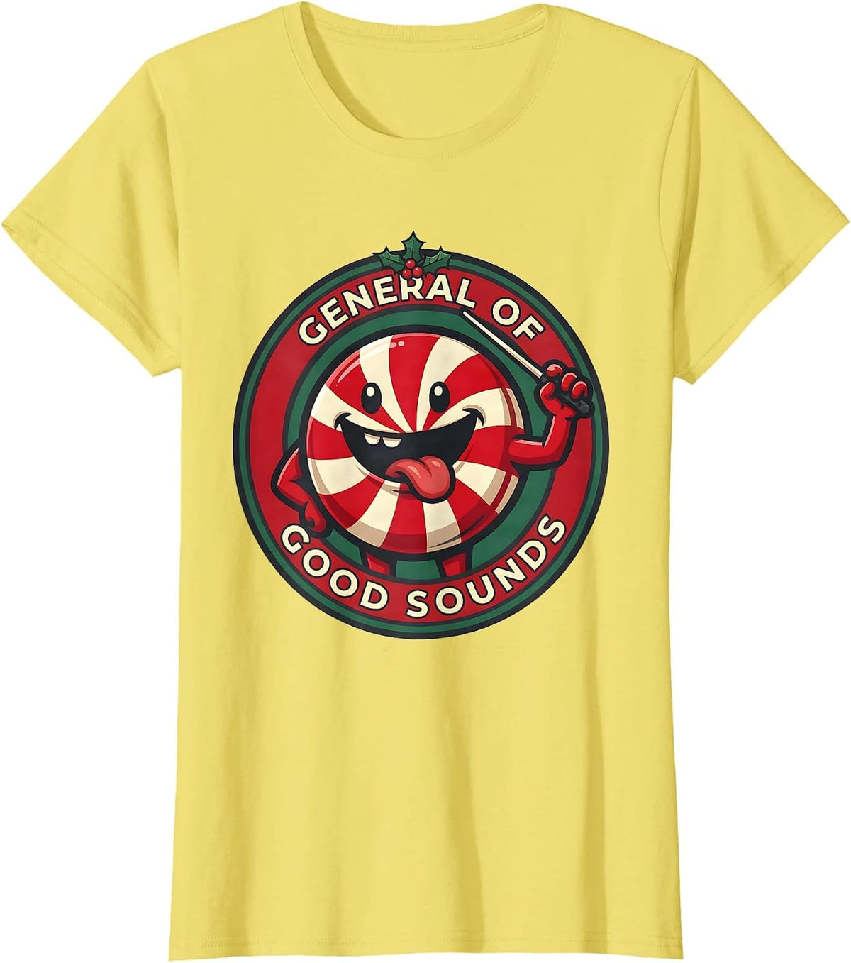 General of Good Sounds Retro Groovy Speech Therapist T-Shirt - Lemon Yellow