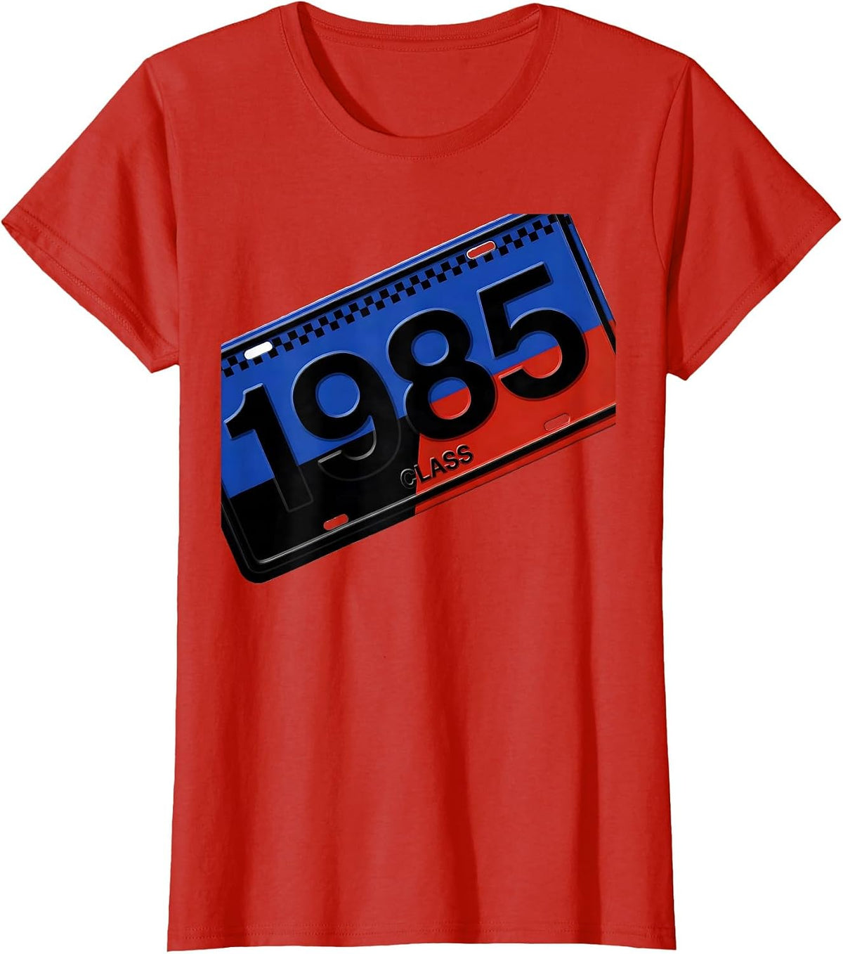 1985 Class Racing Livery Graphic Vintage Birthday T-Shirt - Red