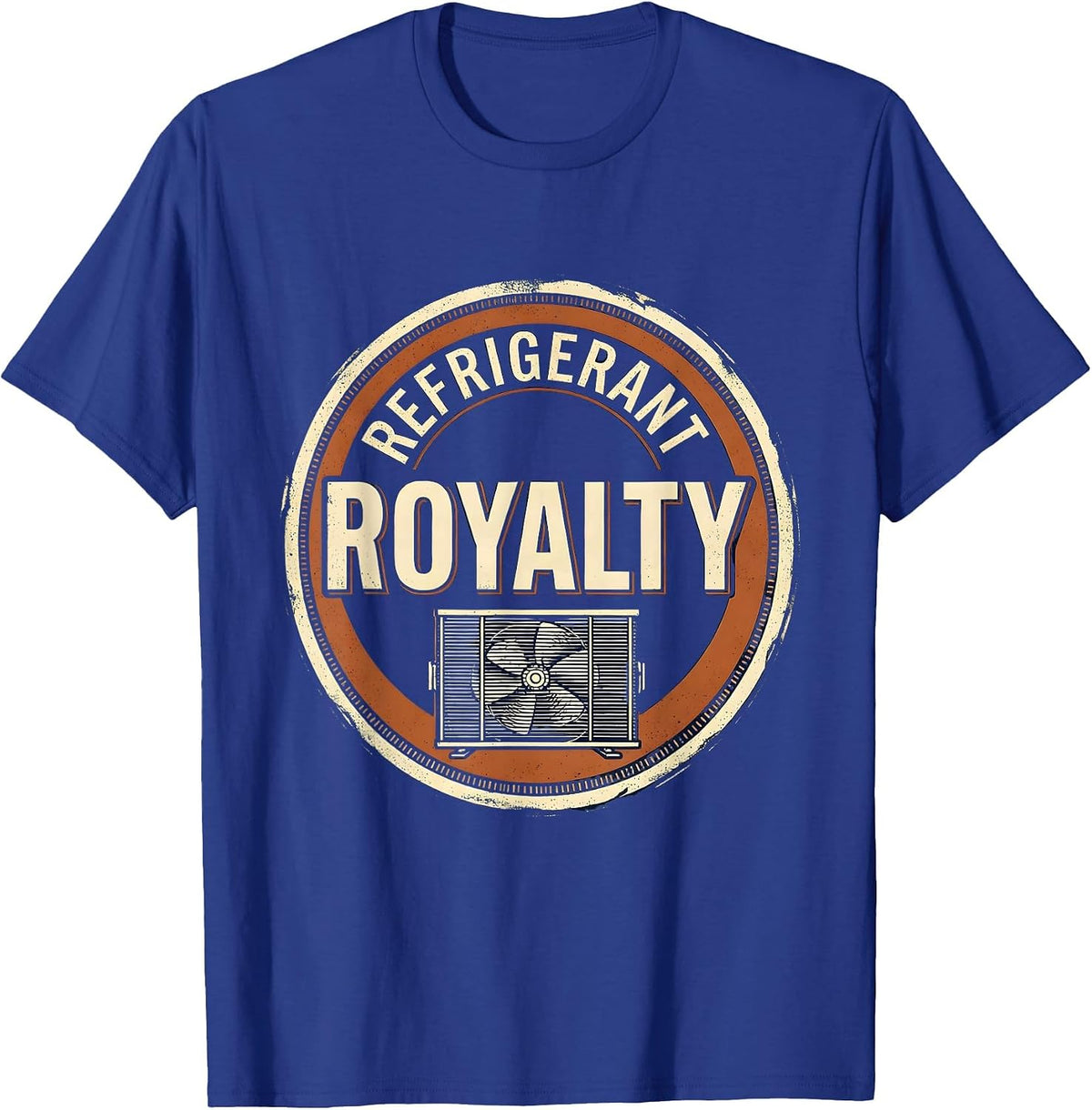 Refrigerant Royalty Vintage Funny HVAC Technician HVAC Dad T-Shirt - Royal Blue