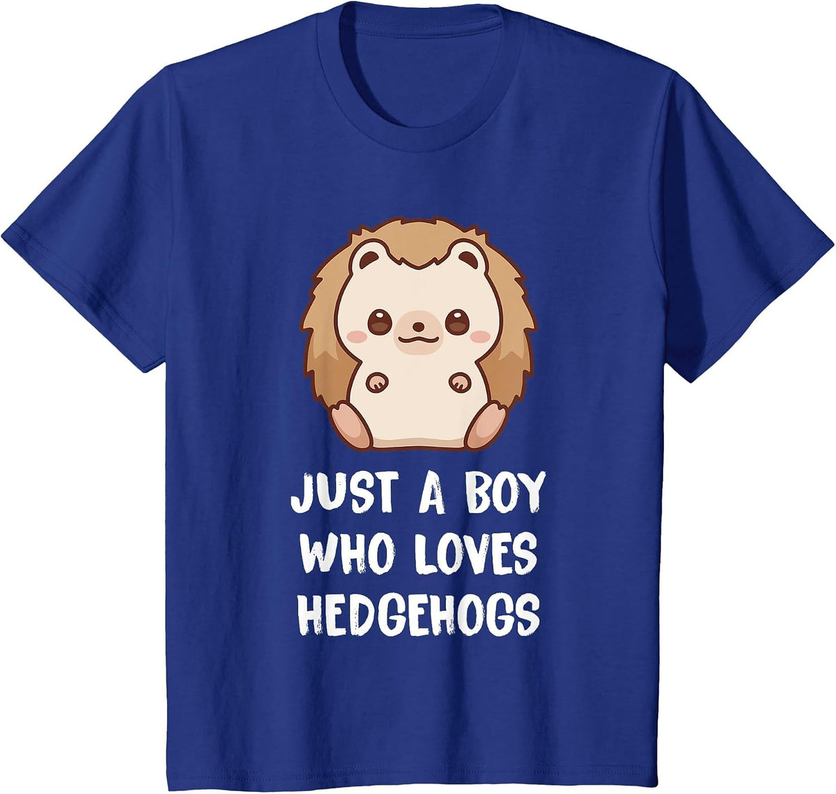 Just A Boy Who Loves Hedgehogs T-Shirt - Royal Blue