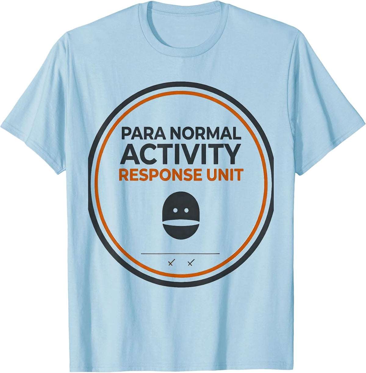 Men's Para Normal Activity Response Unit Funny Ghost T-Shirt - Baby Blue