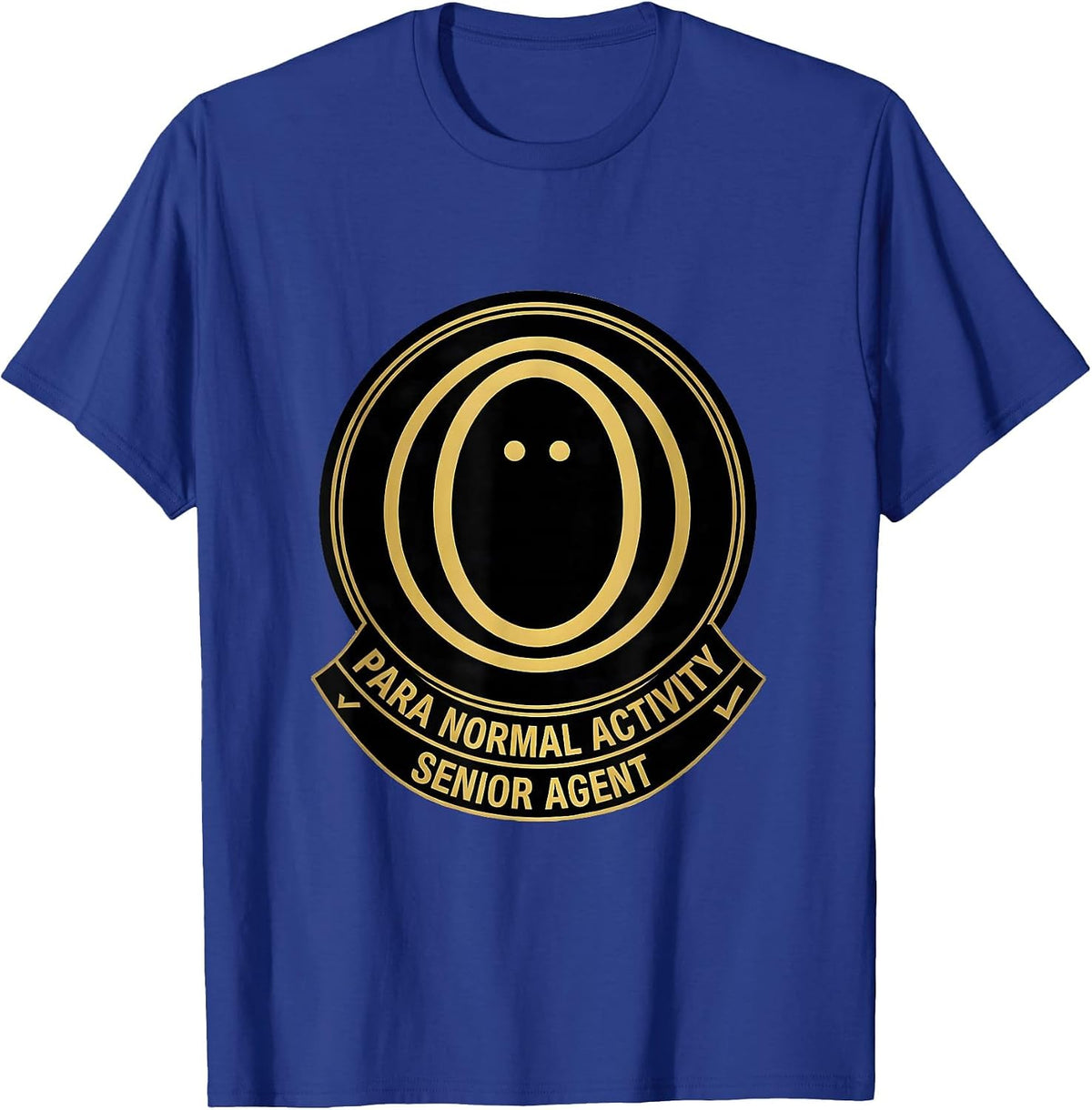 Para Normal Activity Senior Agent Funny Ghost T-Shirt - Royal Blue