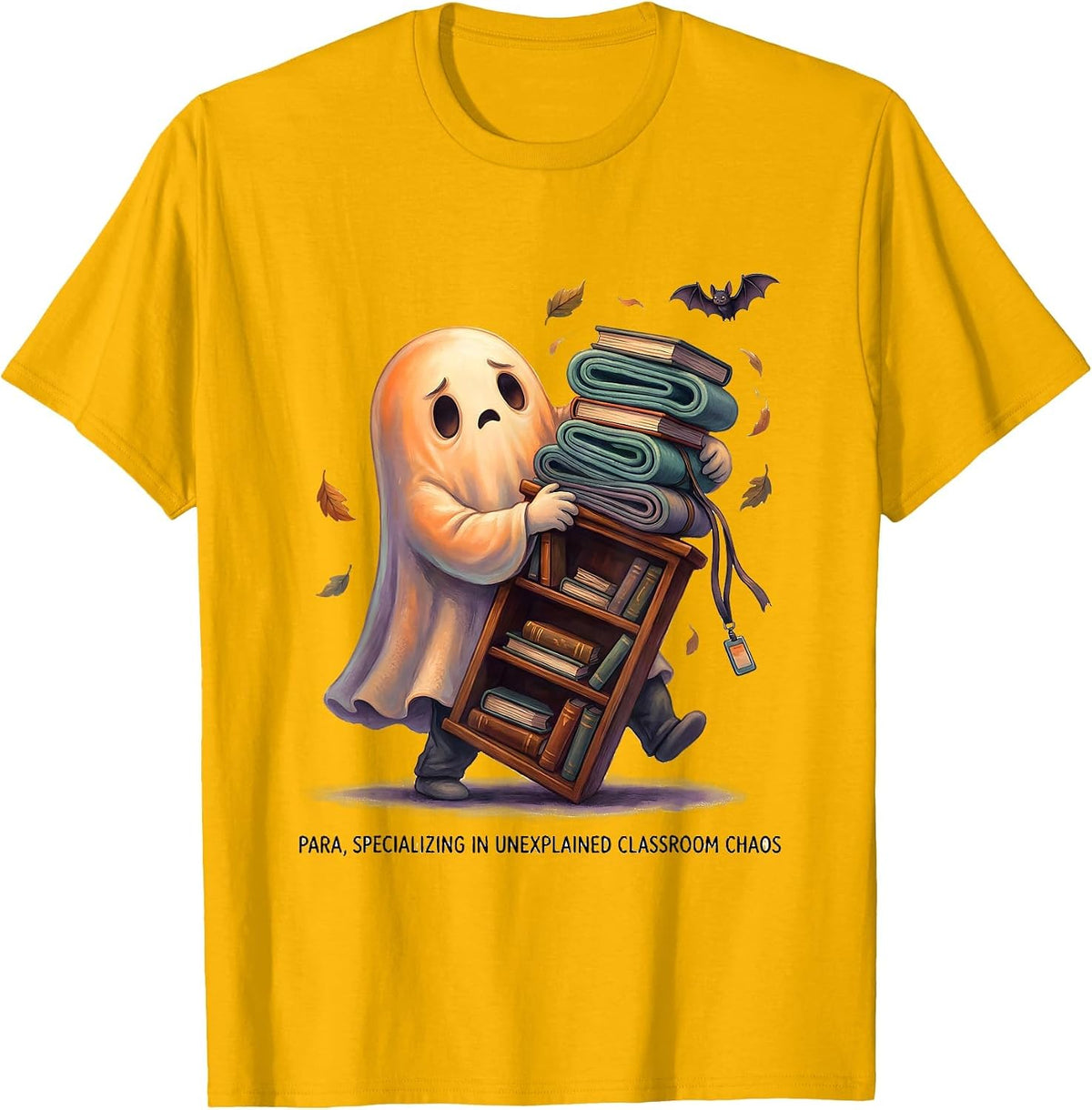 Para, Specializing in Unexplained Classroom Chaos Funny T-Shirt - Golden Yellow