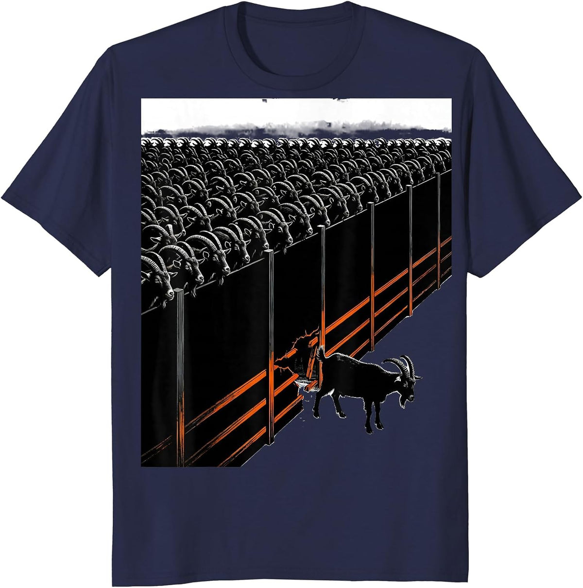 Goat Herd Humor Farmer Animal Lover Gift T-Shirt - Navy Blue
