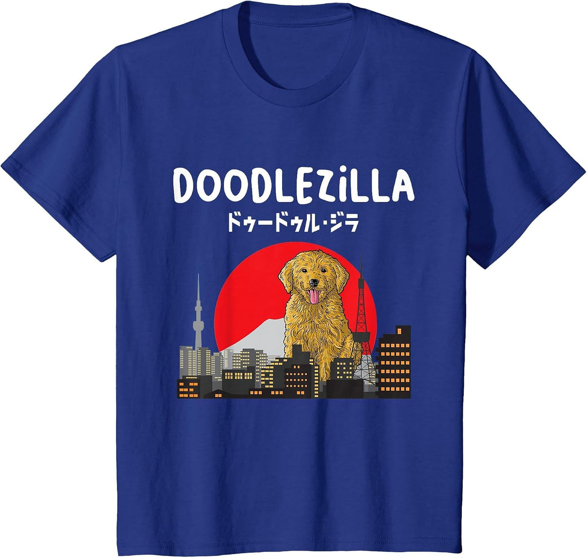 Doodlezilla - Funny Dog Goldendoodle Labradoodle T-Shirt - Royal Blue