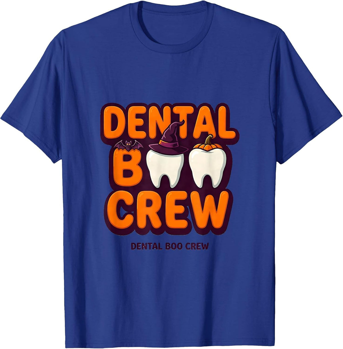 Dental Boo Crew Funny Dentist Halloween Costume Dental Team T-Shirt - Royal Blue