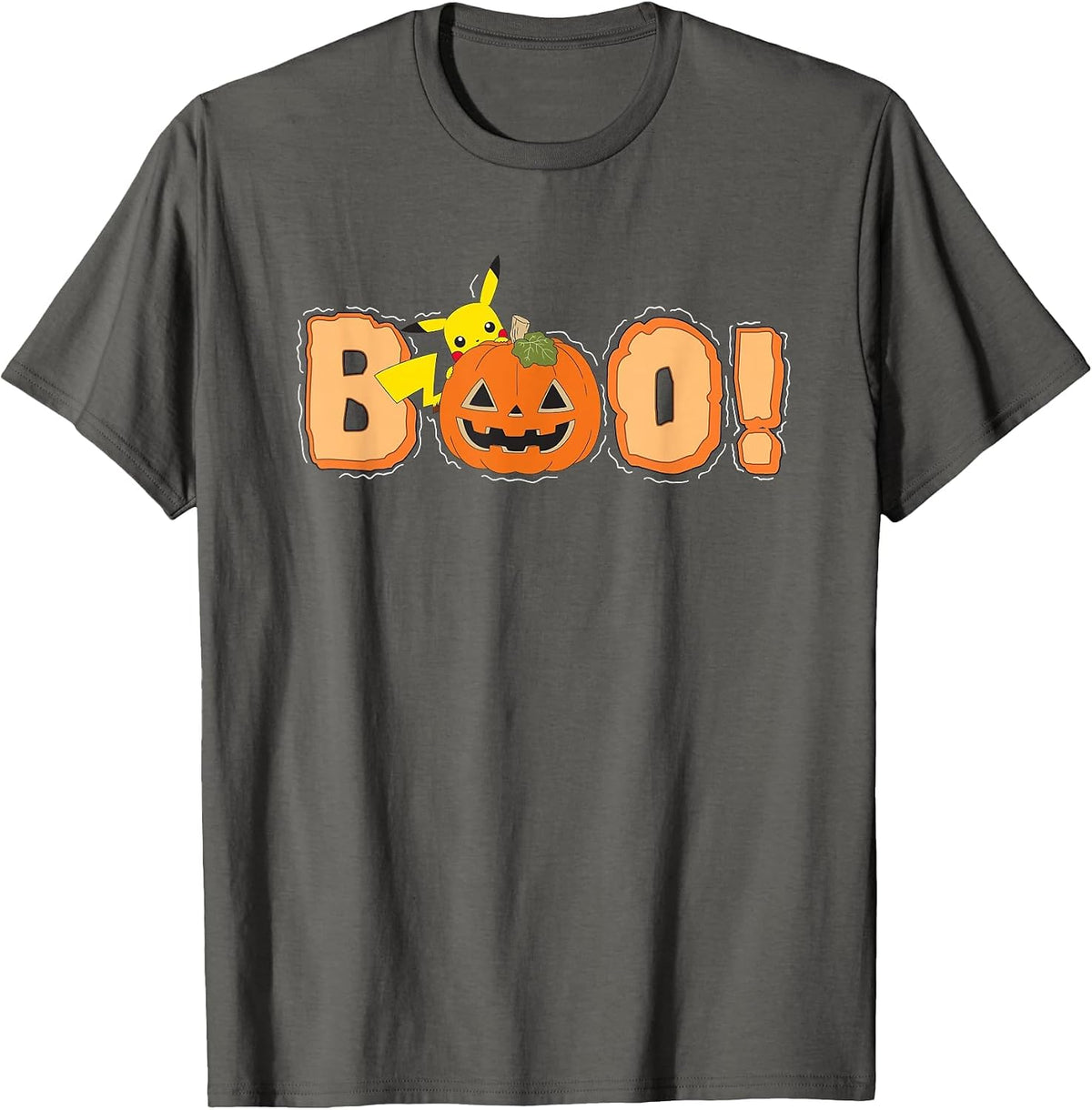 Halloween Pika Boo! T-Shirt - Asphalt Grey