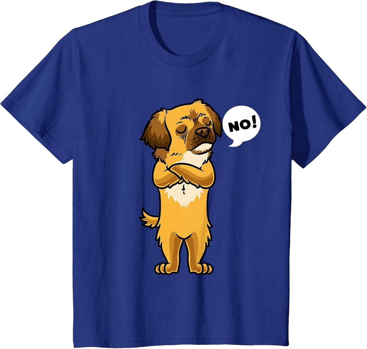 Stubborn Tibetan Spaniel Dog T-Shirt - Royal Blue