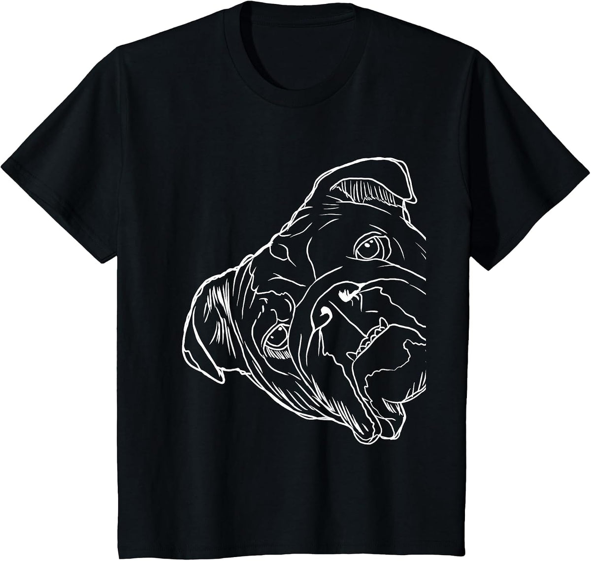 Funny Dog English Bulldog T-Shirt - Black
