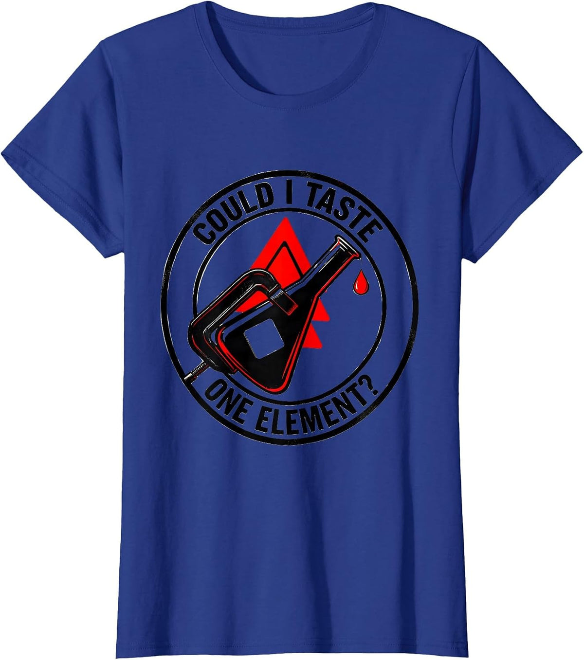 Women's Could I Taste One Element Funny Periodic Table Science T-Shirt - Royal Blue
