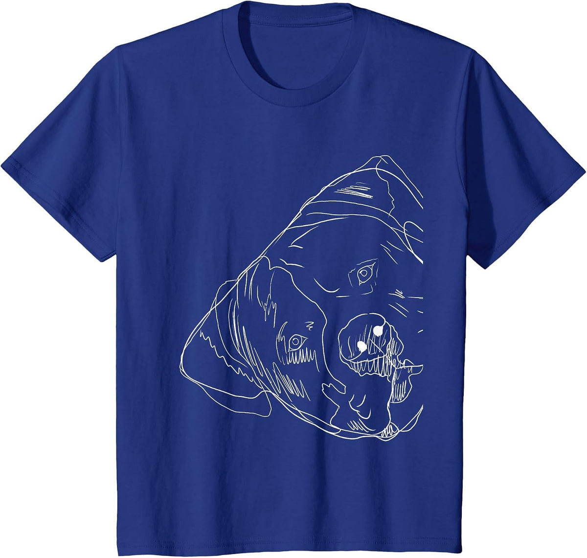 Funny Dog American Bulldog T-Shirt - Royal Blue