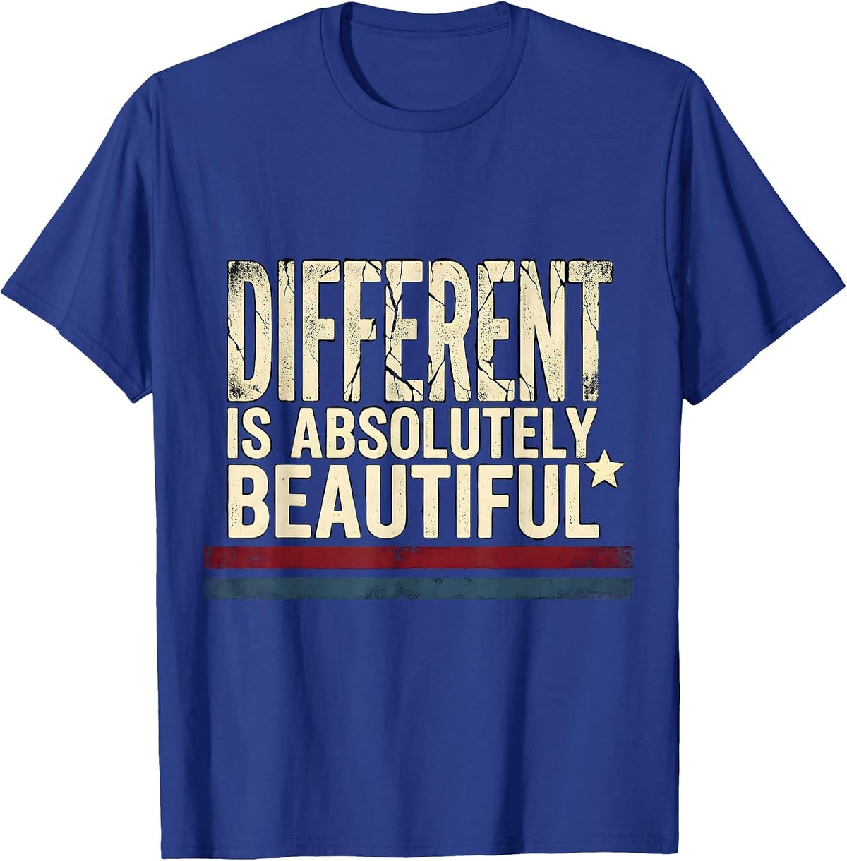 Different Is Absolutely Beautiful Special Education Tee T-Shirt - Royal Blue