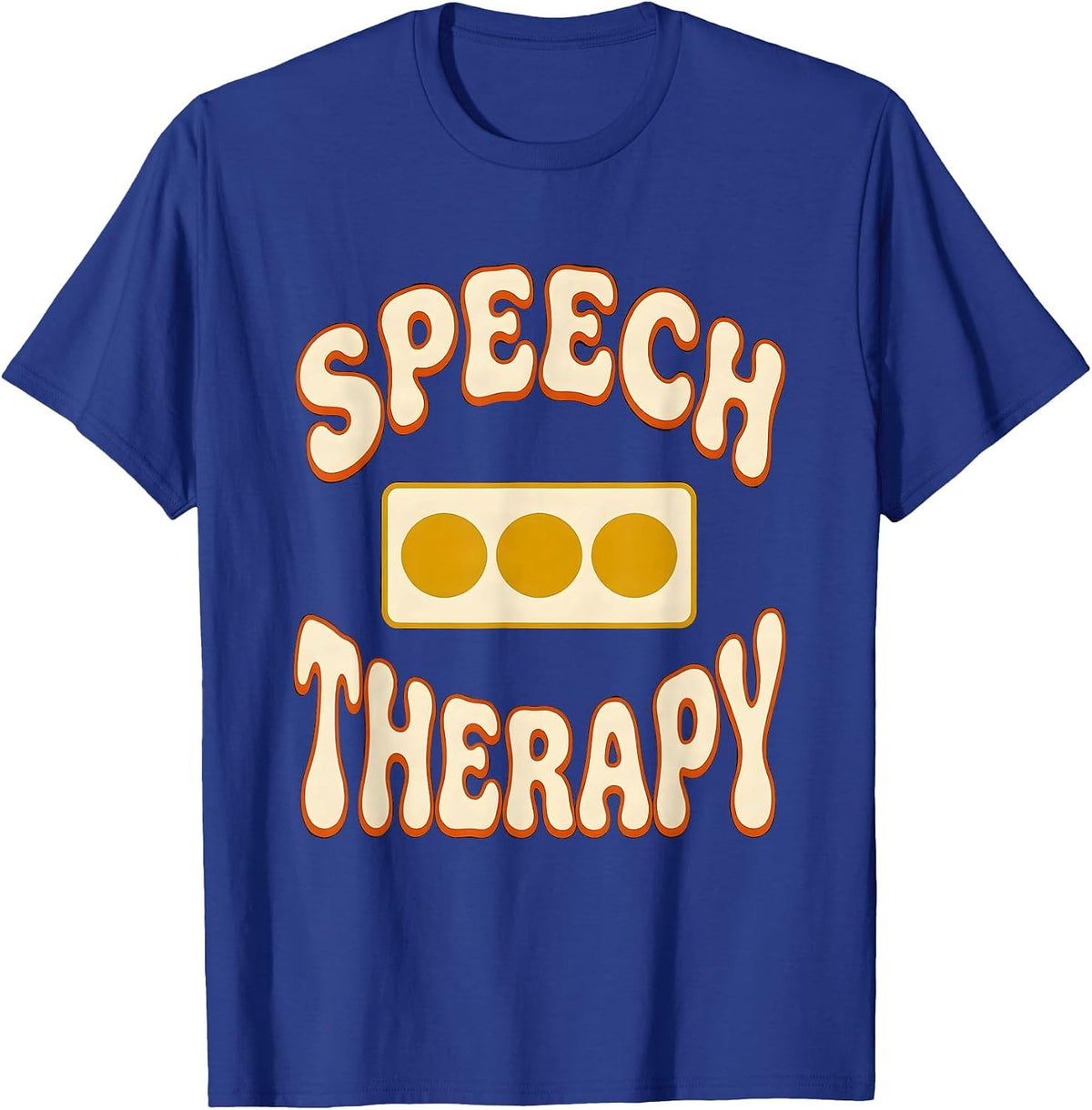 Speech Therapy Retro Cute Speech-Language Pathologist SLP T-Shirt - Royal Blue