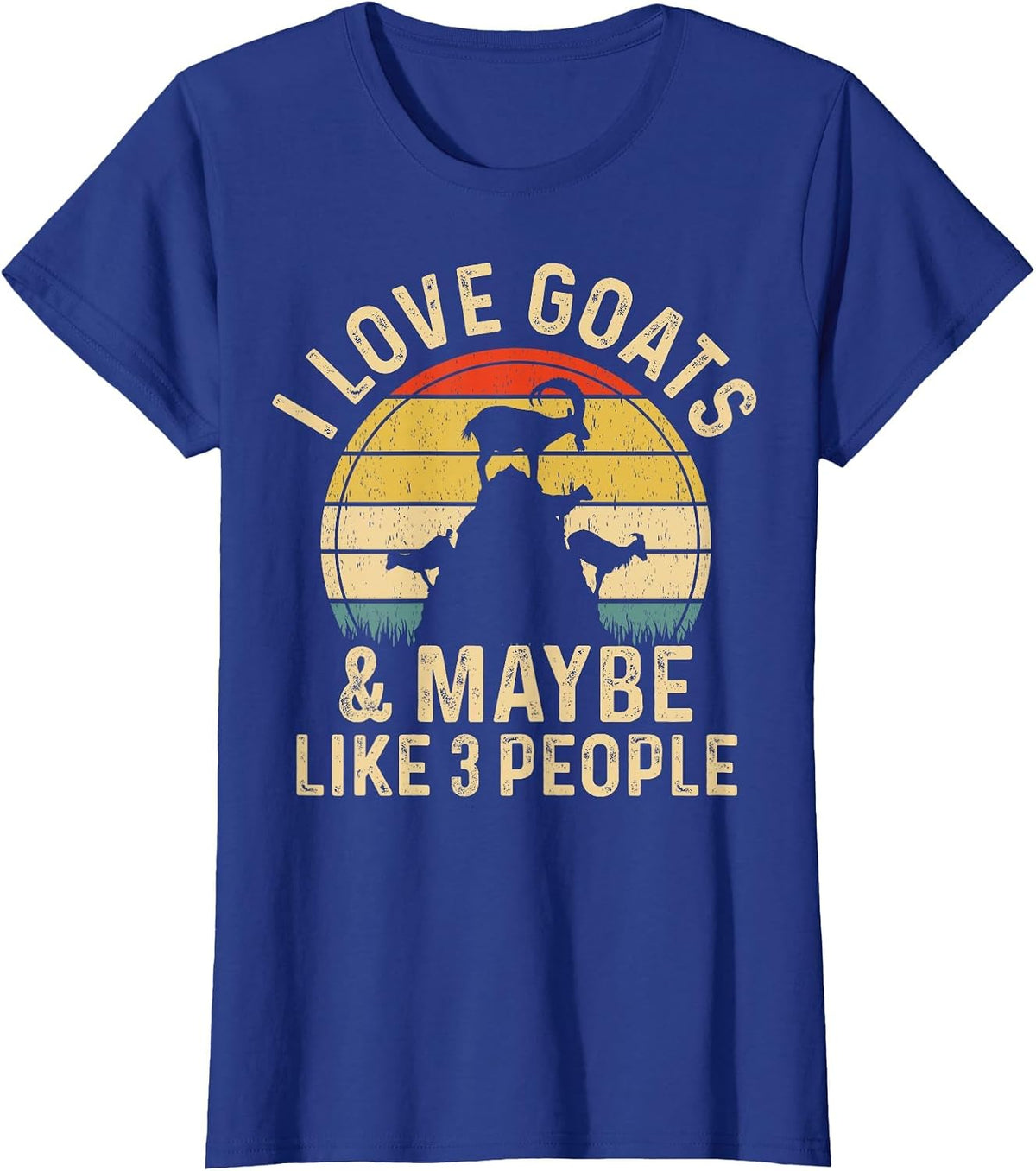 I Love Goats - Farmer T-Shirt - Royal Blue