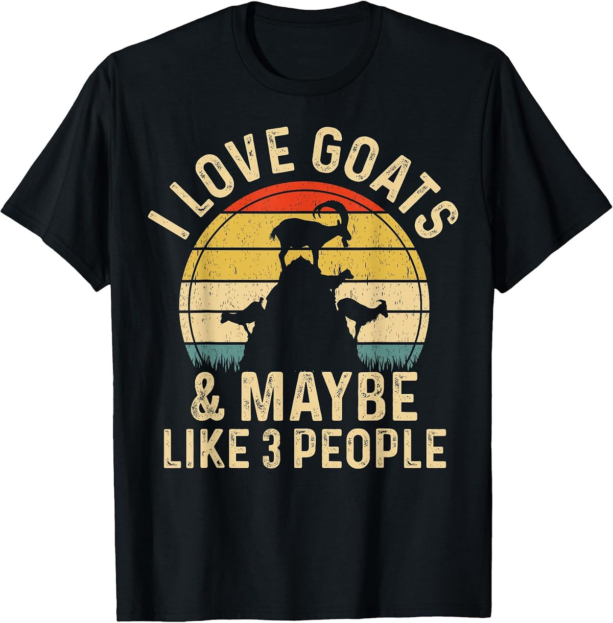 I Love Goats - Farmer T-Shirt - Black