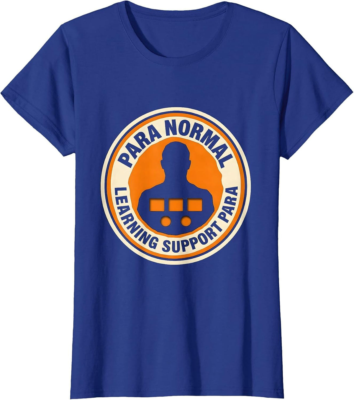 Women's Para Normal Learning Support Para Ghost Sped Teacher T-Shirt - Royal Blue