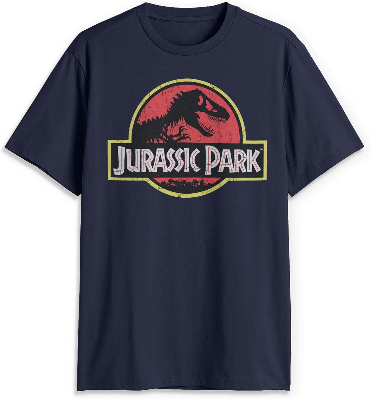 Jurassic Park Men's Jurassic Park Logo Men's Tee - Navy Blue