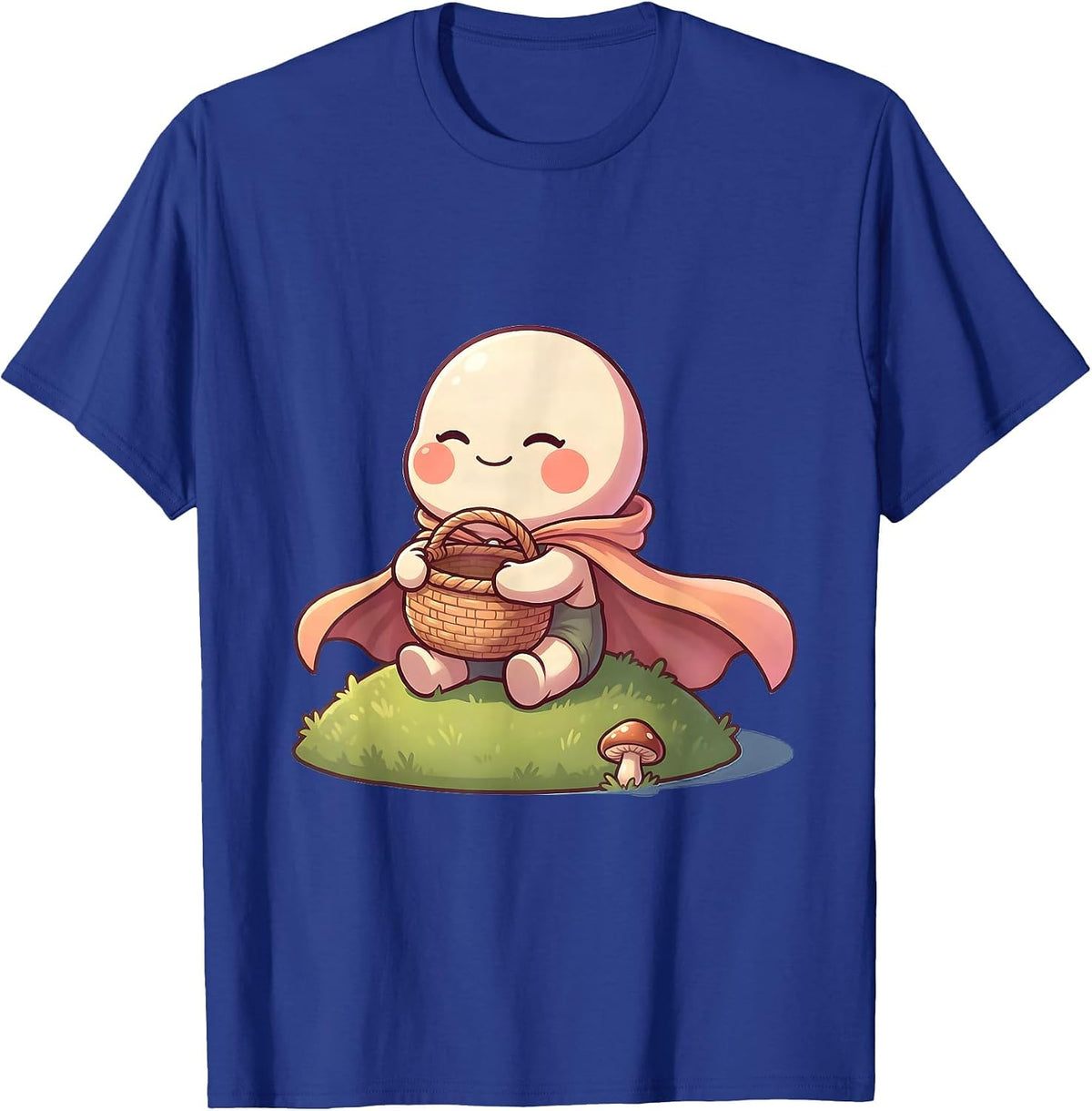 Chibi Forager Cute Kawaii Morel Hunter Gift T-Shirt - Royal Blue