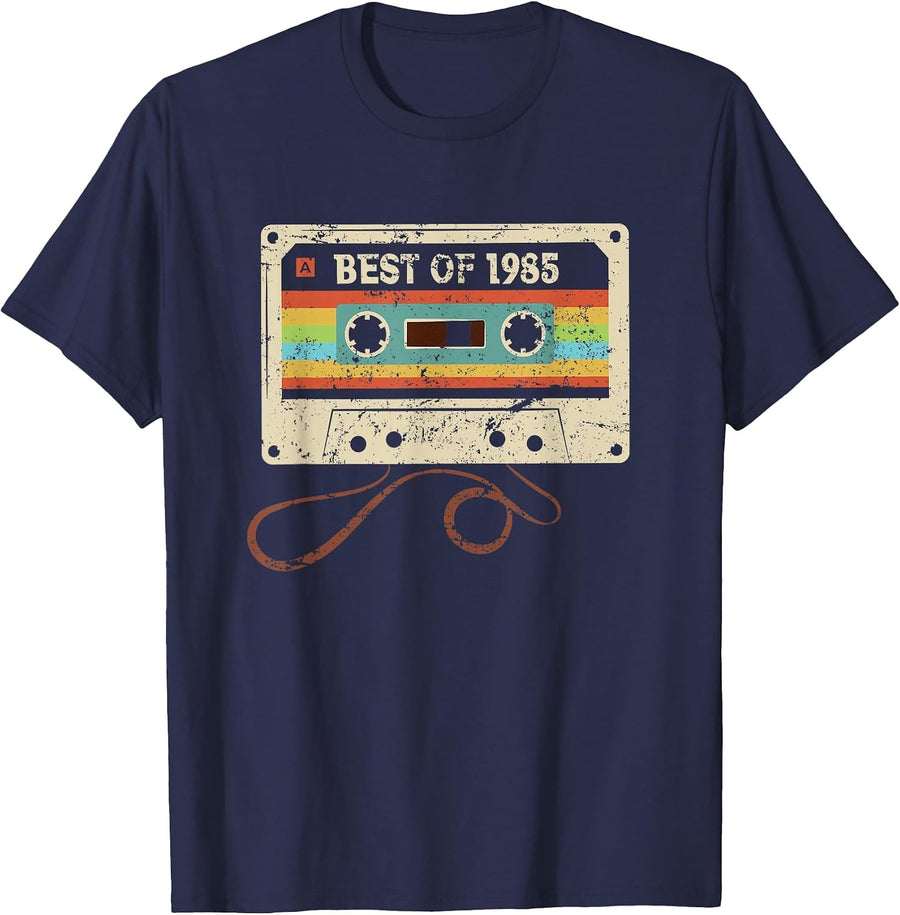 Best 1985 Cool 40 Year Old Bday Men Women 40th Birthday T-Shirt - Navy Blue