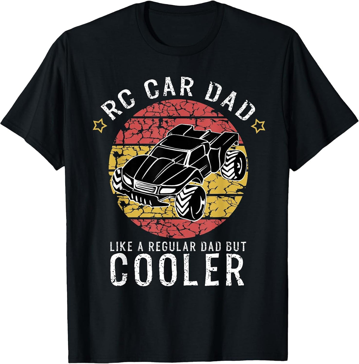 RC Car Papa for Fans of Remote Controlled Cars T-Shirt - Black