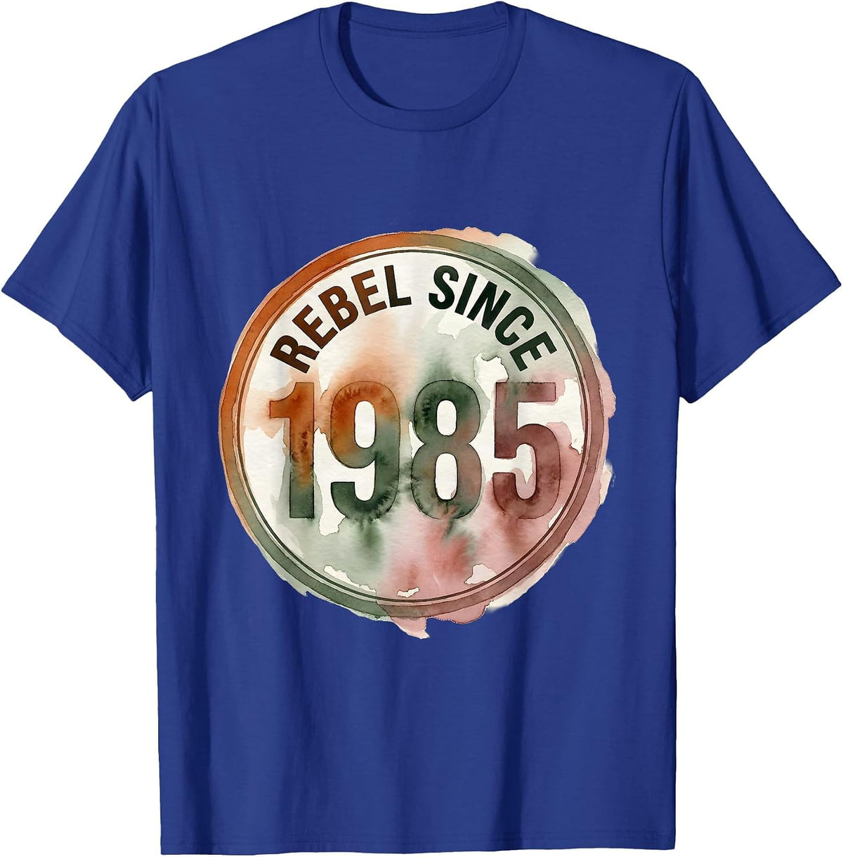 Rebel Since 1985 Funny Vintage Retro Humor T-Shirt - Royal Blue
