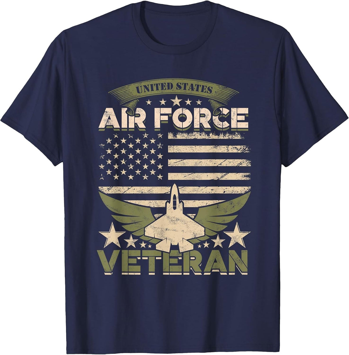 United States Air Force Veteran T-Shirt - Navy Blue