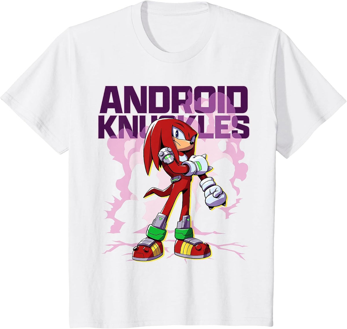 Sonic the Hedgehog: Android Knuckles T-Shirt - White