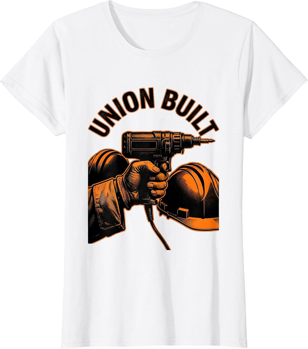 UNION BUILT Labor Pride Union Worker Solidarity T-Shirt - White