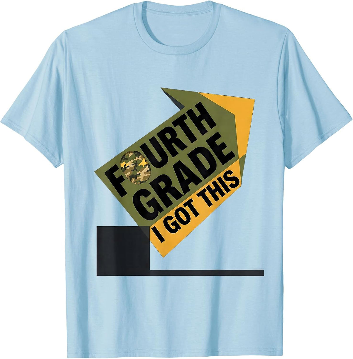 Men's Fourth Grade I Got This Camo Back To School Boys T-Shirt - Baby Blue