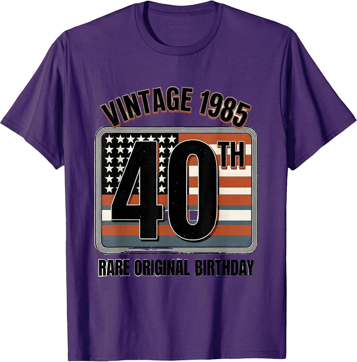 Men's Vintage 1985 Rare Original 40th Birthday Men T-Shirt - Purple