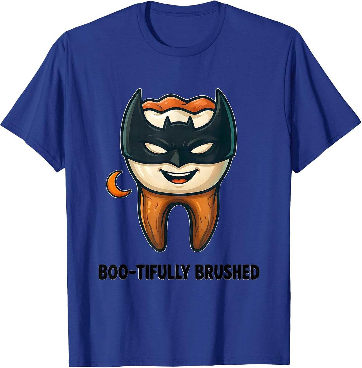 Boo-tifully Brushed Playful Dental Squad Halloween Costume T-Shirt - Royal Blue
