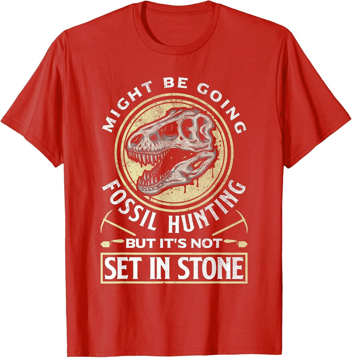 Paleontologists Paleontology Fossils T-Shirt - Red