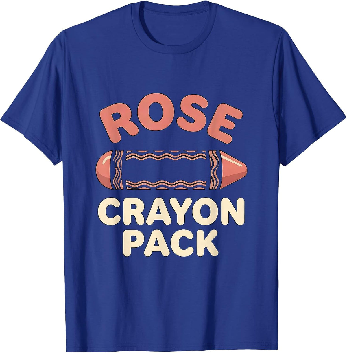 Rose Crayon Pack Playful Group Halloween Costume Teacher T-Shirt - Royal Blue