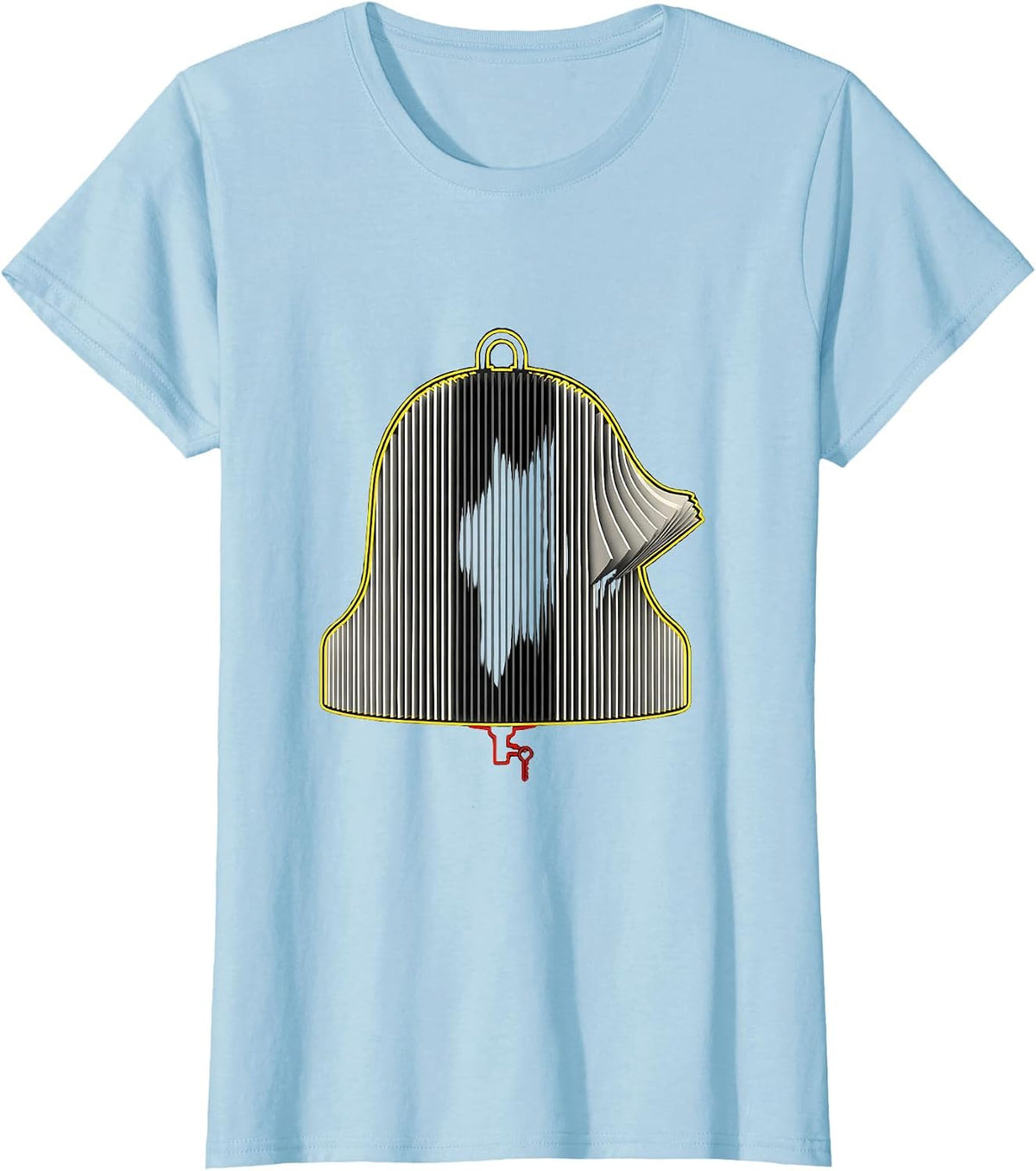 Women's HVAC Filter Ringing Bell Service Maintenance Tech Humor T-Shirt - Baby Blue