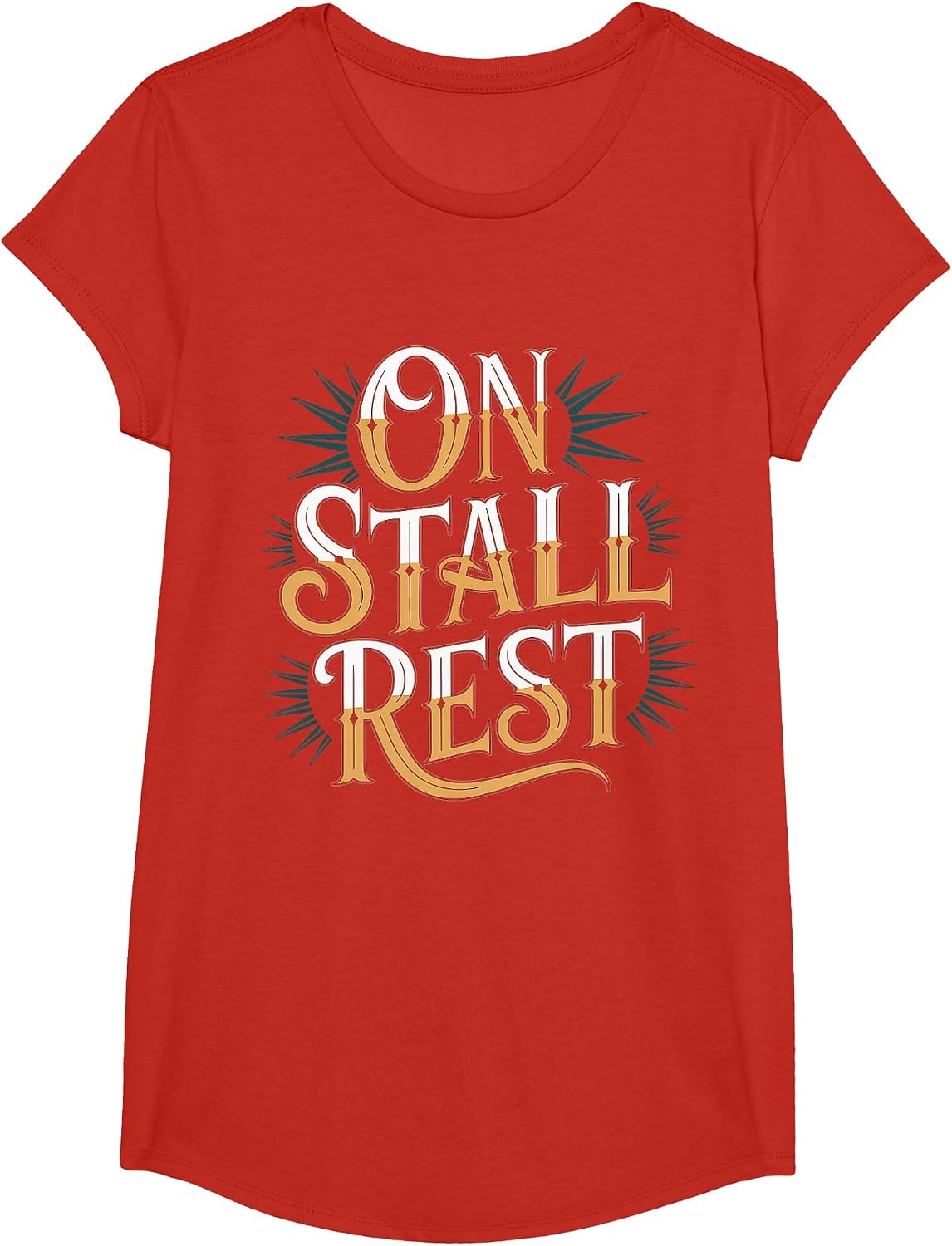 On Stall Rest Horse Equestrian Rest - T-Shirt - Girls Red