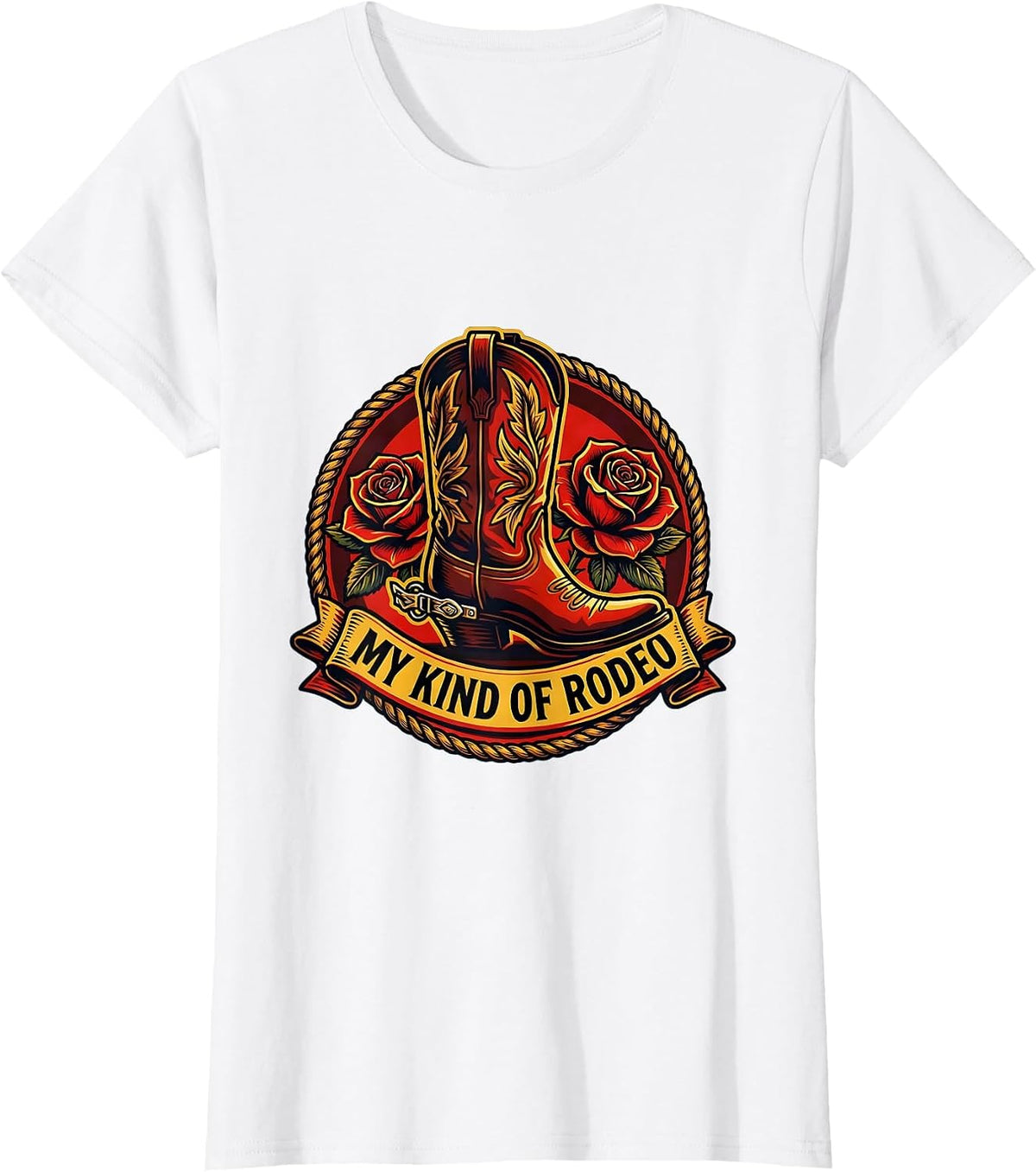 Women's My Kind of Rodeo Save a Horse Ride a Cowboy T-Shirt - White