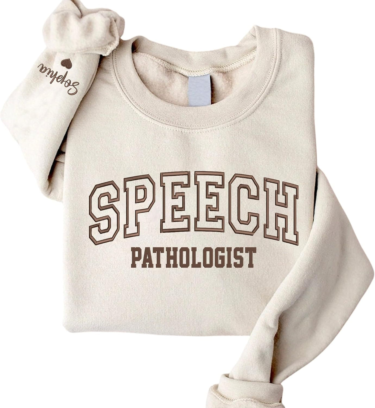 Personalized Profession Embroidered Sweatshirt, Custom Gifts for Nurse, Professors - Speech Language Pathologist