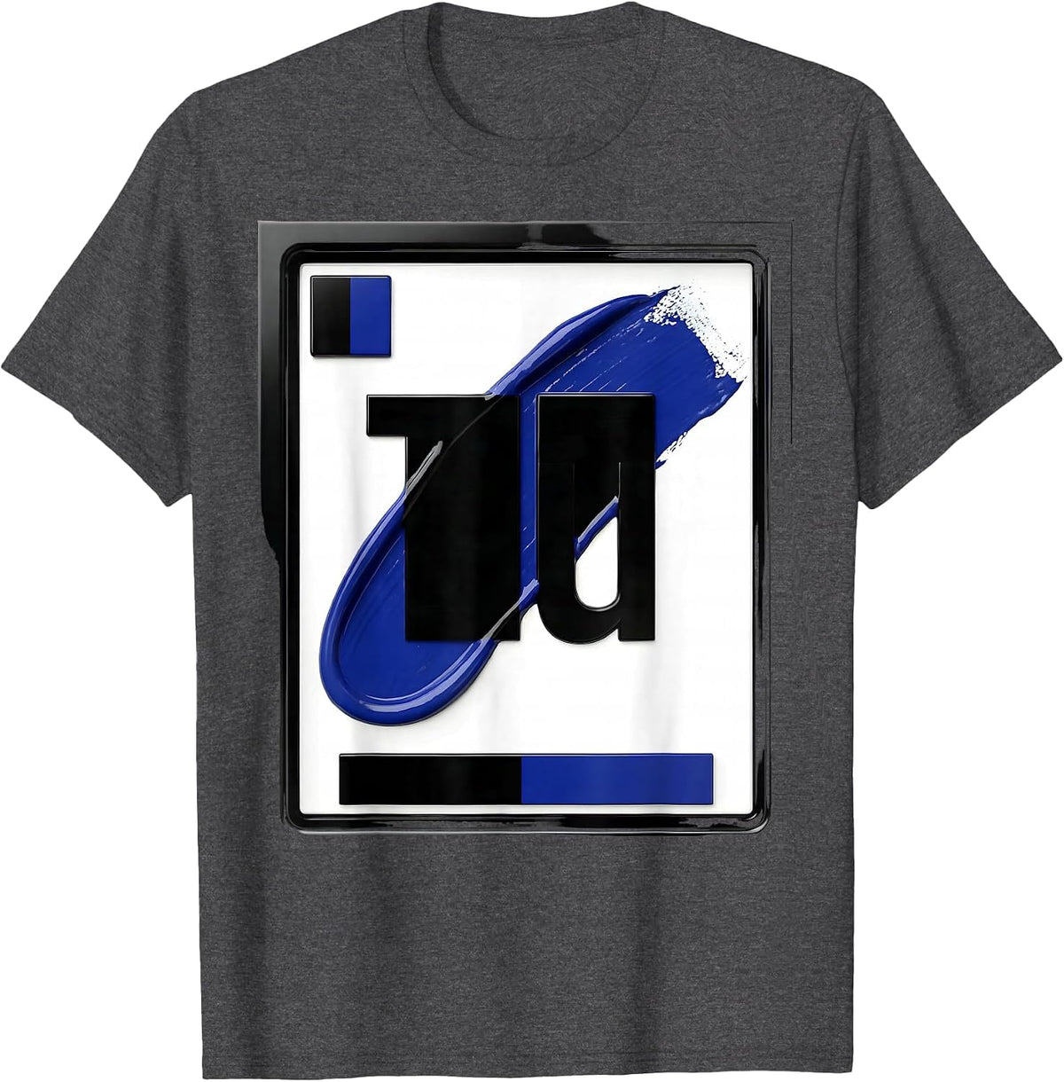 Can I Lick It Periodic Table Element Tile T-Shirt - Dark Heather Grey