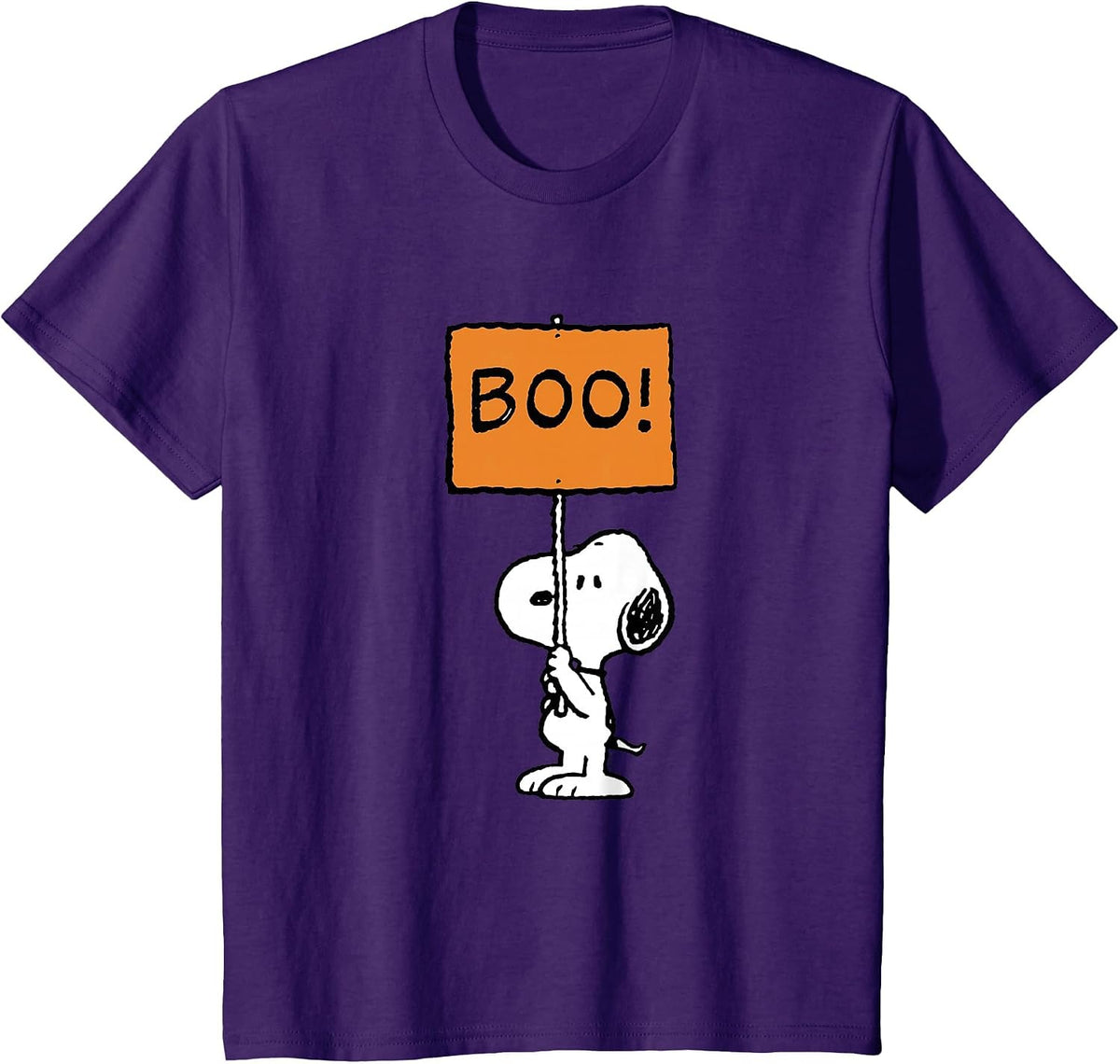 Peanuts Halloween Snoopy Boo! T-Shirt - Purple