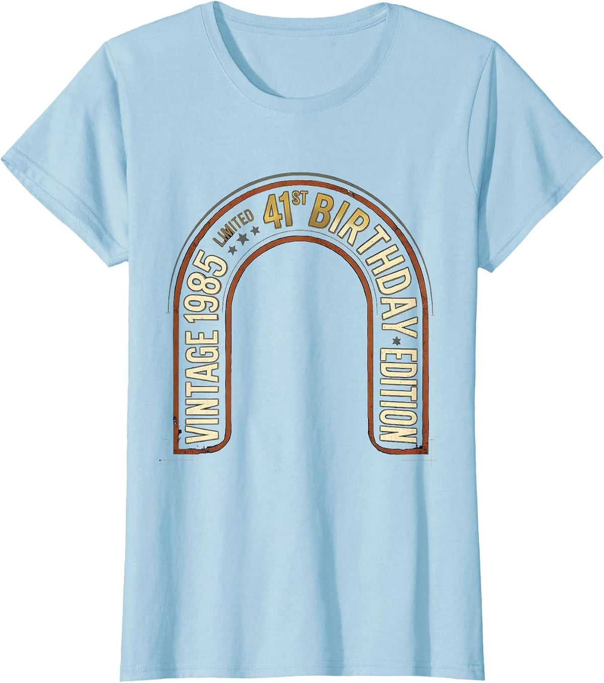 Vintage 1985 Limited Edition 41st Birthday Gift T-Shirt - Baby Blue