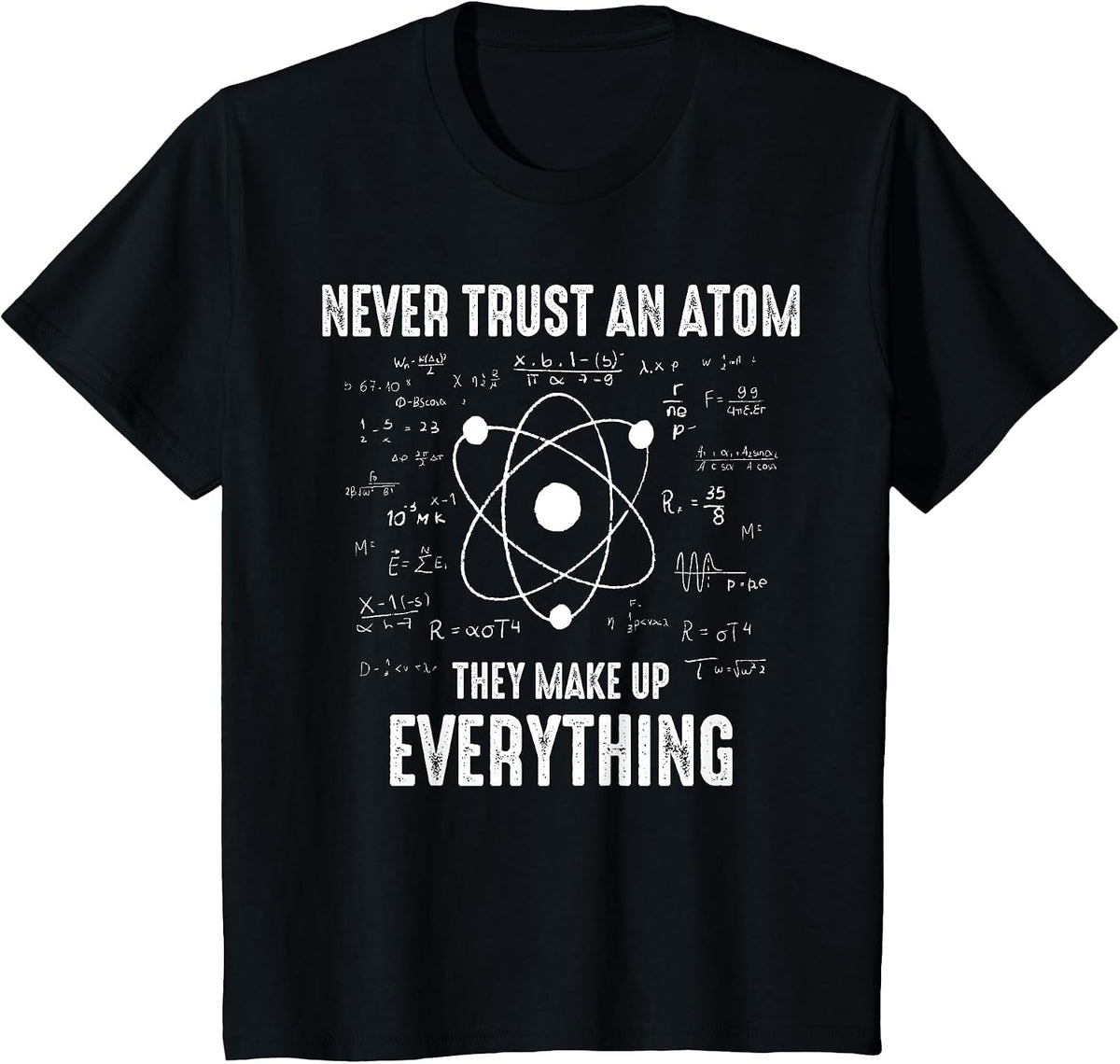 Math and Science Funny Fundamental Laws T-Shirt - Black
