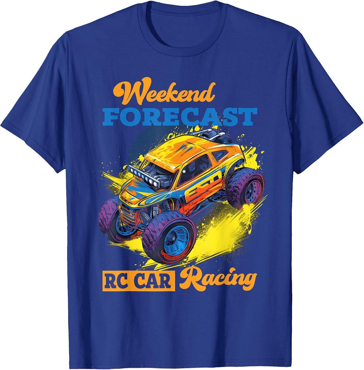 RC Car Racing Remote Control Car Hobbyist T-Shirt - Royal Blue