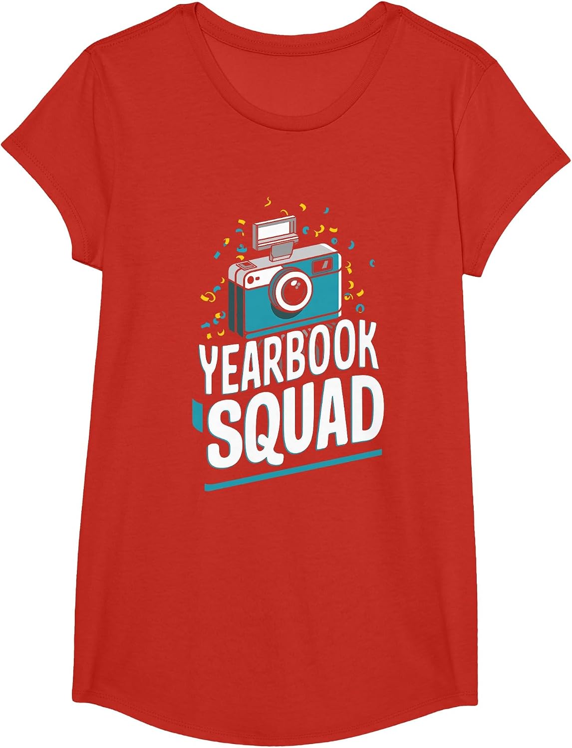 Yearbook Squad T-Shirt - Girls Red