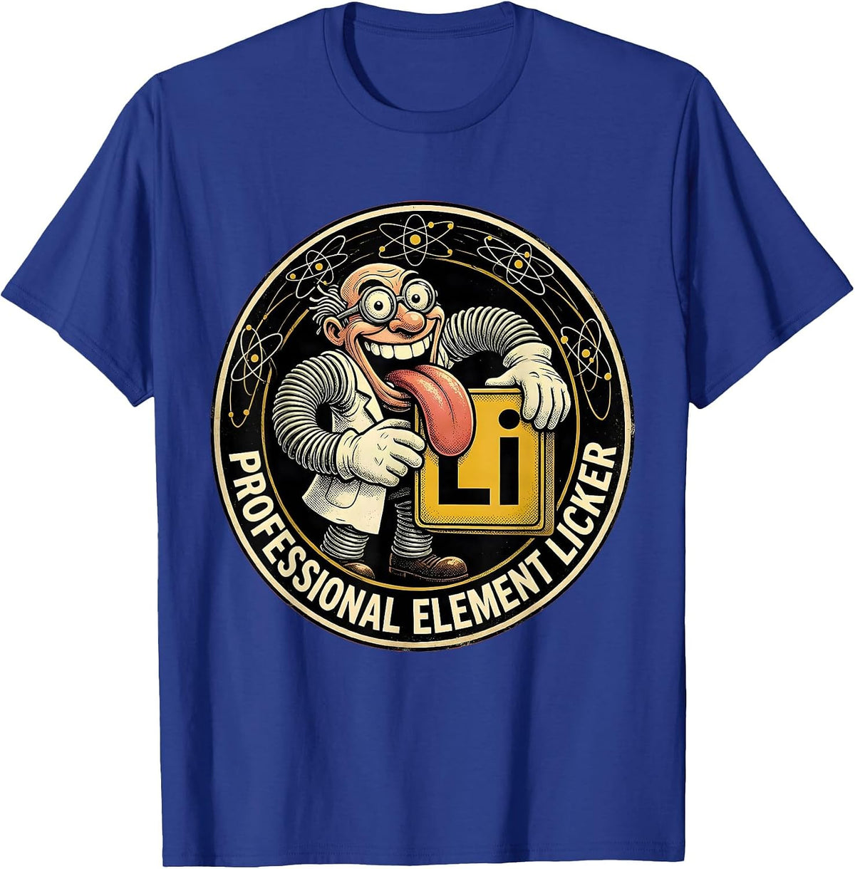 Men's Can I Lick It Periodic Table Element Licker T-Shirt - Royal Blue