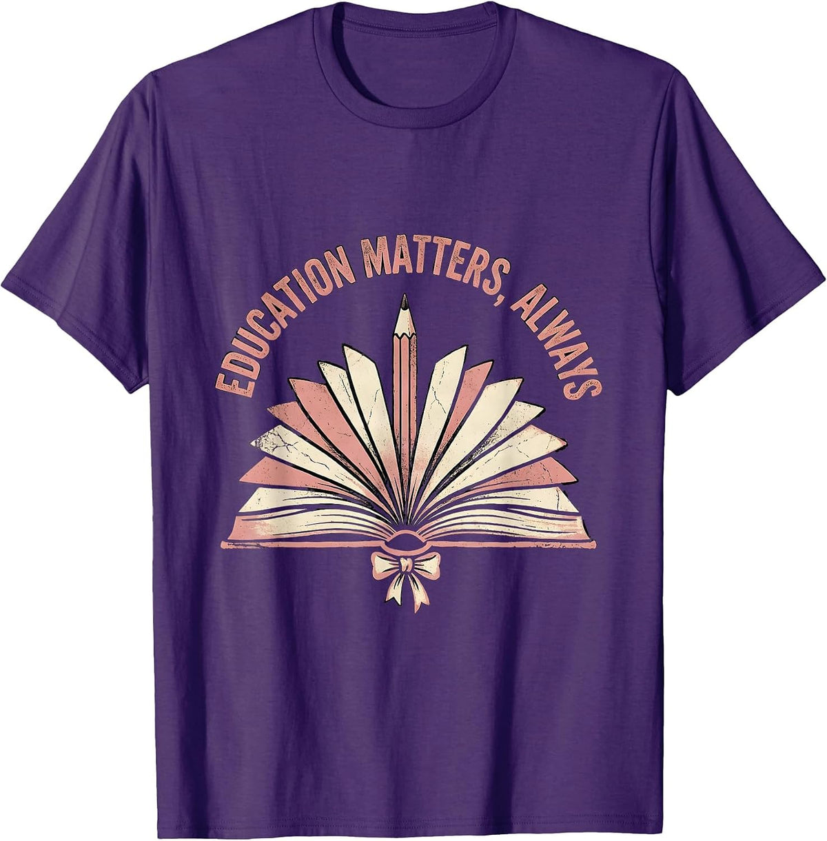 Education Matters Labor Day Student Design T-Shirt - Purple