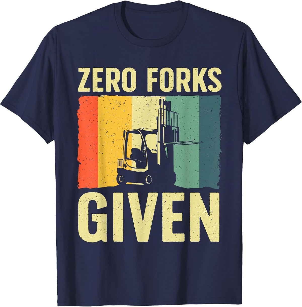 Funny Forklift Design for Men Women Forklift Operator Driver T-Shirt - Navy Blue
