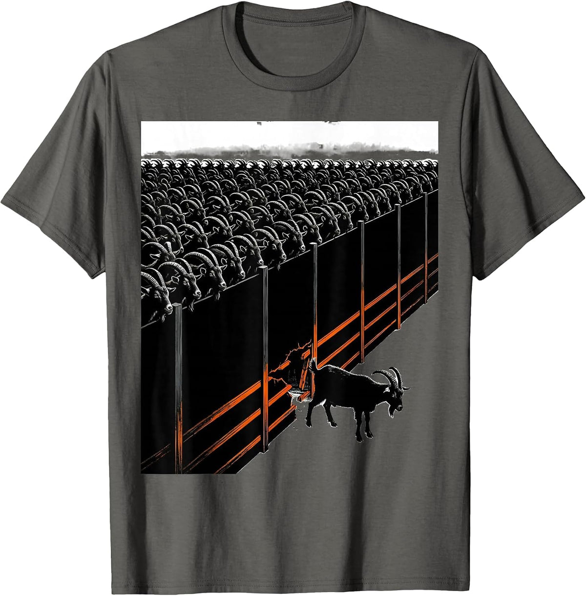 Goat Herd Humor Farmer Animal Lover Gift T-Shirt - Asphalt Grey