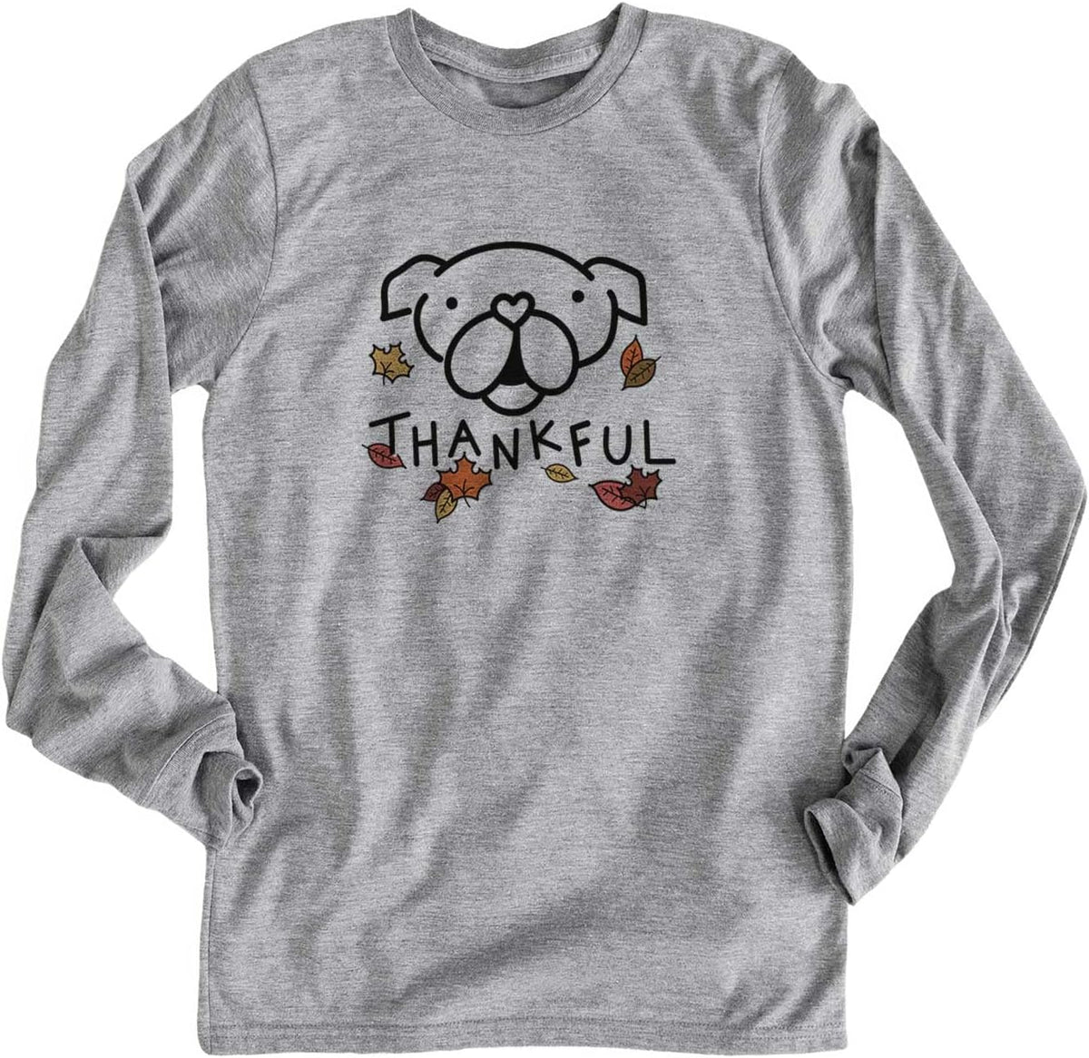 Inkopious Thankful English Bulldog T-Shirt - Unisex Unisex Long Sleeve