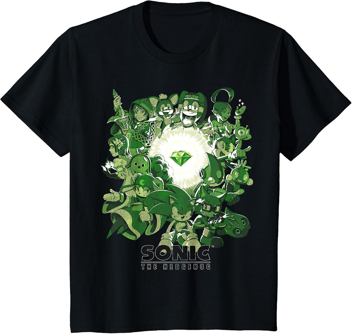 Sonic the Hedgehog - Guardians of the Emerald T-Shirt - Black