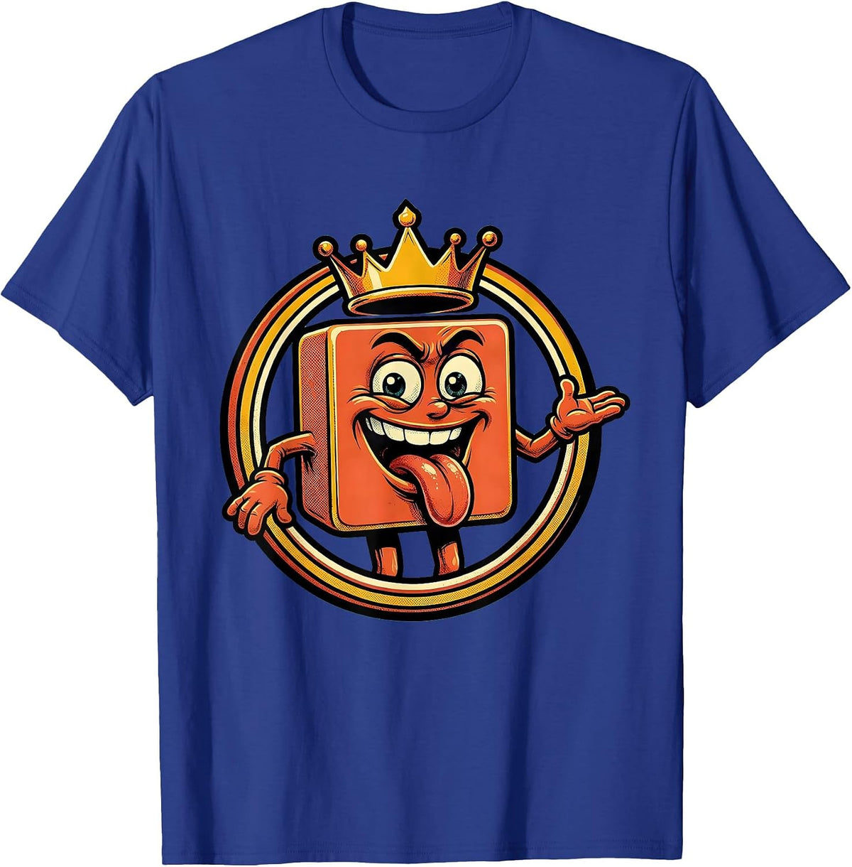 Periodic Table Lick Dare Funny Science Graphic T-Shirt - Royal Blue